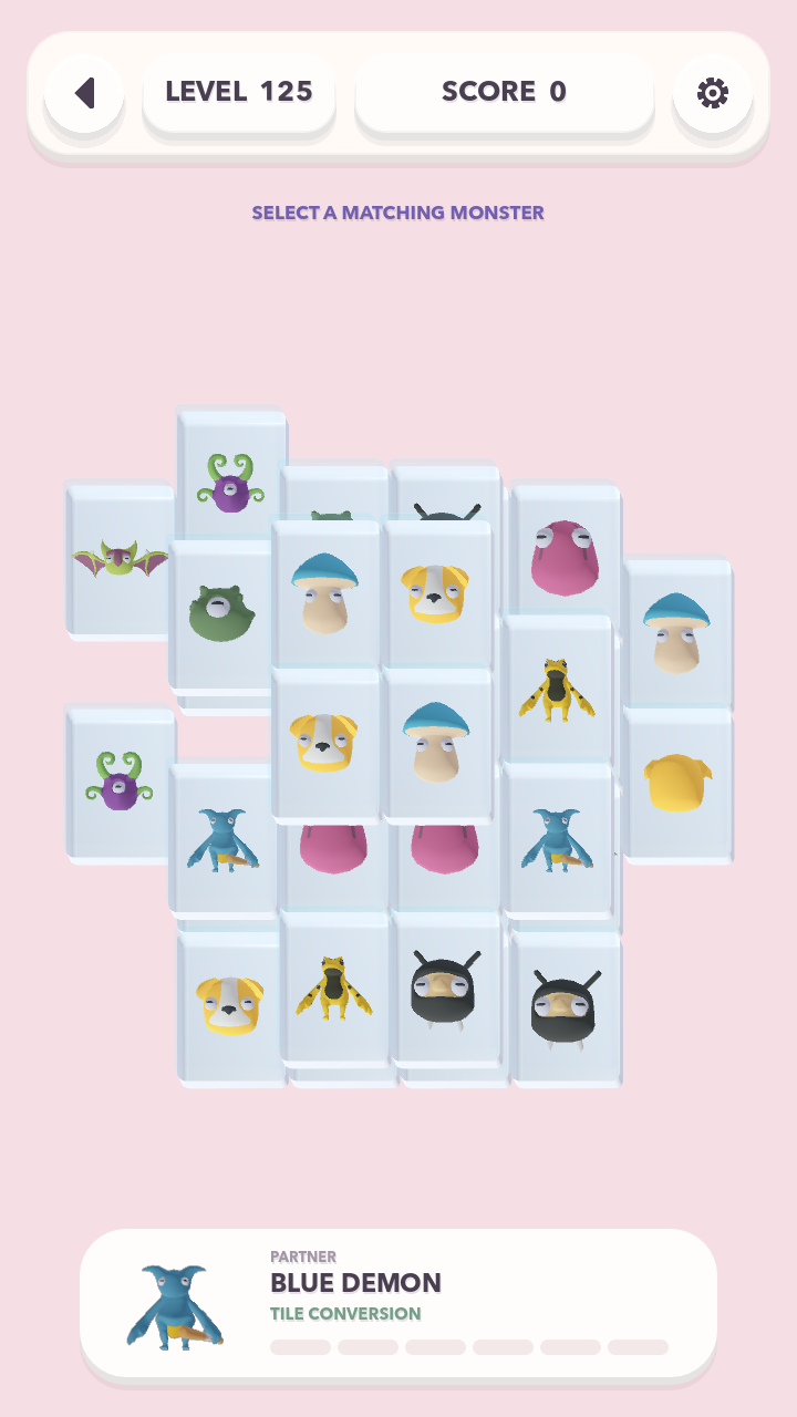 A layered Haimon mahjong solitaire board